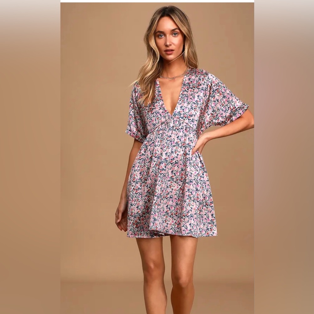 Floral baby doll dress